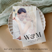 Elegante monogram bruiloft overlay vellum uitnodigingen