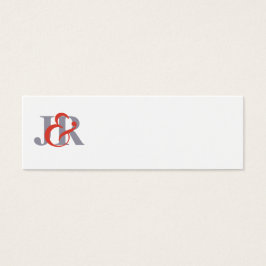 Elegante Monogram Bruiloft Plaats Kaart