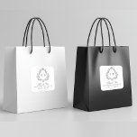 Elegante  Monogram Crest Wedding Logo Vierkante Sticker<br><div class="desc">Een klassieke elegante bruiloft sticker met een decoratieve Victoriaans kam met de bruid en bruidegom monogram initialen. De sjabloon bevat ook een bedankbericht om te personaliseren zoals u dat wilt. Het heeft een luxe uitstraling met zijn formele kam die dient als een bruiloft logo voor de bruid en bruidegom. Het...</div>