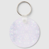 Elegante Monogram Eerste Letters met Mandala Sleutelhanger (Achterkant)