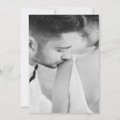 Elegante Monogram Foto Formele Huwelijksreceptie Kaart (Achterkant)