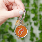 Elegante Monogram “G” Sleutelhanger – Gepersonalis (Hand)