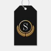 Elegante Monogram Gift Labels Cadeaulabel (Voorkant)