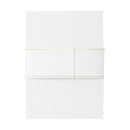 Elegante Monogram Golden Leaves Wedding Uitnodigingen Wikkel (Achterkant Voorbeeld)