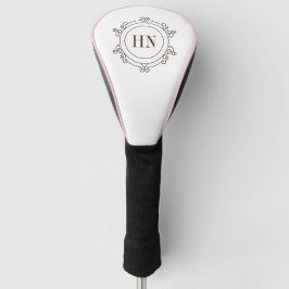 Elegante Monogram Golf Head Cover