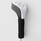 Elegante Monogram Golf Head Cover (Schuin)