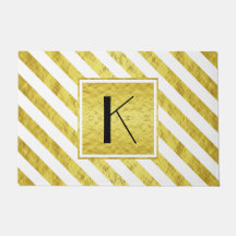 Elegante Monogram Gouden Strepen