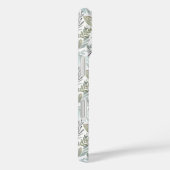 Elegante Monogram Groene Botanische Waterverf Case-Mate iPhone Case (Achterkant / Rechts)