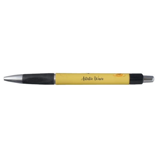 Elegante Monogram Honingpot Pen (Voorkant)