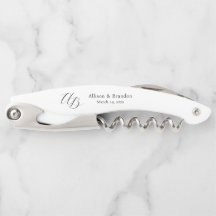 Elegante Monogram Huwelijk Paar Gepersonaliseerd