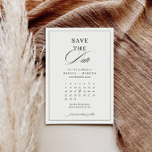 Elegante Monogram Huwelijk Save The Date Kaart