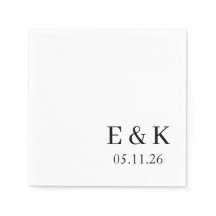Elegante Monogram Huwelijk