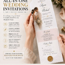 Elegante Monogram Huwelijks-RSVP Uitnodiging