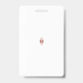 Elegante Monogram Huwelijksbadge Badge (Achterkant)
