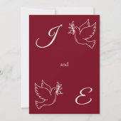 Elegante Monogram Huwelijksuitnodiging Esthetisch Kaart (Voorkant)