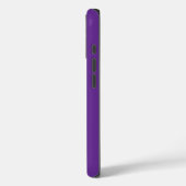 Elegante monogram initiaal aangepaste naam paarse Case-Mate iPhone case (Achterkant / Links)