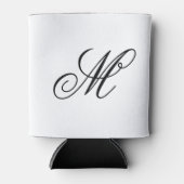 Elegante Monogram Initiaal  Blikjeskoeler (Voorkant)