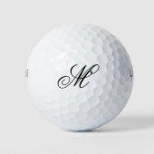Elegante Monogram Initiaal  Golfballen (Voorkant)
