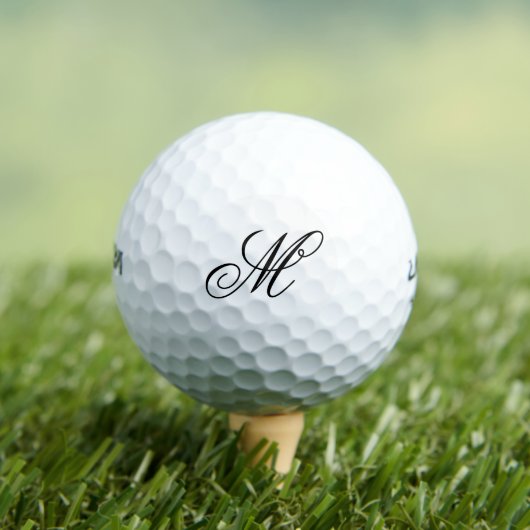 Elegante Monogram Initiaal  Golfballen (Insitu Shirt)