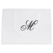 Elegante Monogram Initiaal Groot Cadeauzakje (Voorkant)