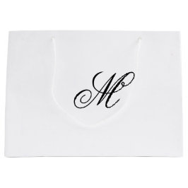 Elegante Monogram Initiaal Groot Cadeauzakje