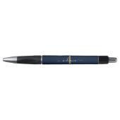 Elegante Monogram Initiaal Script Naam Pen (Voorkant)