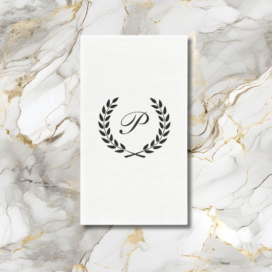 Elegante Monogram Initiaal Servet