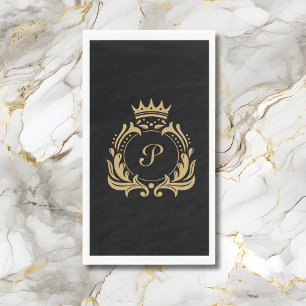 Elegante Monogram Initiaal Servet