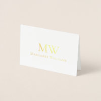 Elegante Monogram Initiaal Zakelijke Kerstkaart