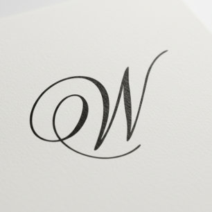 Elegante Monogram Initiaal Zelfinkende Stempel