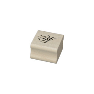 Elegante Monogram Initiaal Zelfinkende Stempel