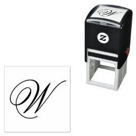 Elegante Monogram Initiaal Zelfinkende Stempel