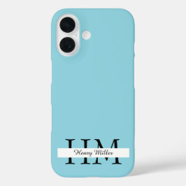 Elegante Monogram iPhone Case | Gepersonaliseerd
