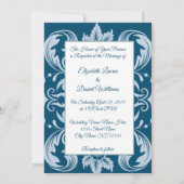 Elegante Monogram  Kaart (Achterkant)