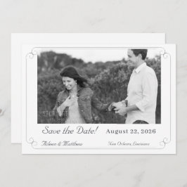 Elegante monogram katholieke bruiloft save the date
