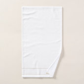 Elegante Monogram Koppel Gouden Naam Monogram Bad Handdoek (Handdoek)