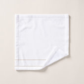 Elegante Monogram Koppel Gouden Naam Monogram Bad Handdoek (Wasdoekje)