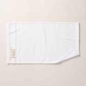 Elegante Monogram Koppel Gouden Naam Monogram Bad Handdoek (Handdoek)