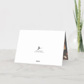 Elegante Monogram Krans Foto bruiloft Dank u Folie Wenskaart (Achterkant)