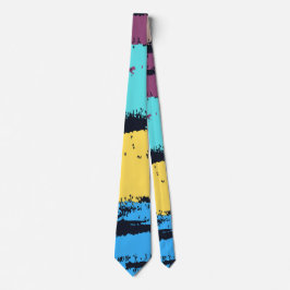 Elegante Monogram Kwast Verf  Stropdas