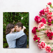 Elegante Monogram Letters Foto Bruiloft Save The Date