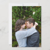 Elegante Monogram Letters Foto Bruiloft Save The Date (Achterkant)