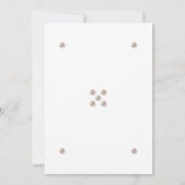 Elegante Monogram Minimalistische Parel Wedding Kaart (Achterkant)