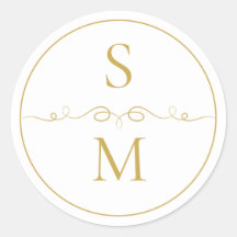 Elegante Monogram Minimalistische Trouw Envelopeze