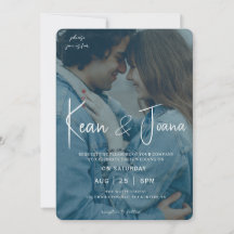 Elegante Monogram Moderne Trouwdag