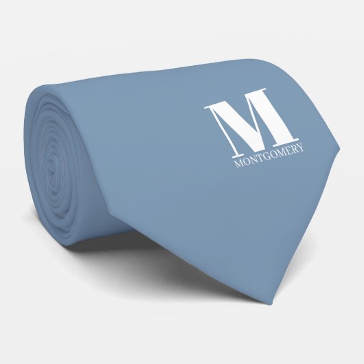 Elegante Monogram + Naam Trouwdas Stropdas (Opgerold)