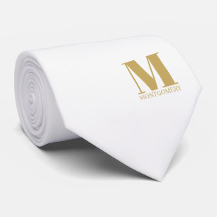 Elegante Monogram + Naam Trouwdas Stropdas