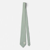 Elegante Monogram + Naam Trouwdas Stropdas (Voorkant)