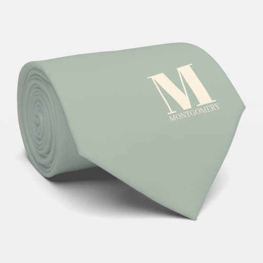 Elegante Monogram + Naam Trouwdas Stropdas (Opgerold)