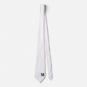Elegante Monogram + Naam Trouwdas Stropdas (Voorkant)